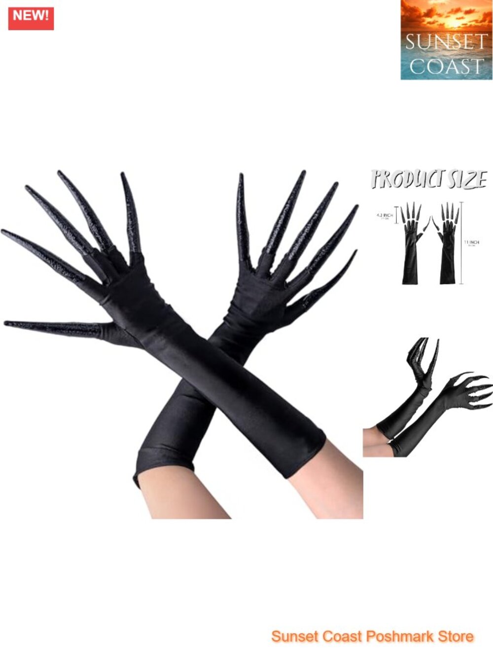 Halloween Claw Gloves Long Finger Costume Accessory